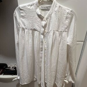 Abercrombie & Fitch Cream Button-Up Shirt